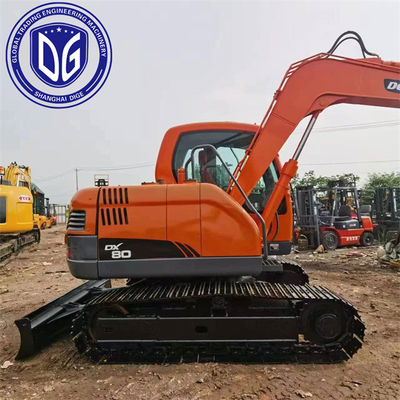 Jakość  DX80 8 Tons Used Doosan Excavator Hydraulic Excavator Machine fabryka
