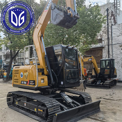 Sany SY75C 7.5Ton używany grabarz z zaawansowanym systemem chłodzenia