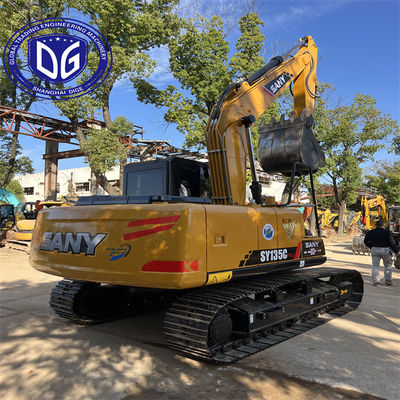 Używany Sany SY135 13,5Ton Hydraulic Excavator Doskonała wydajność W dobrej jakości Na sprzedaż