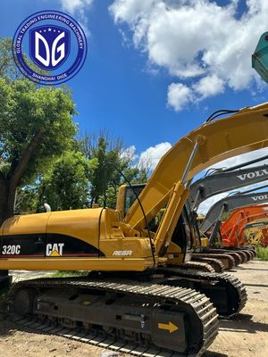 Silnik wysokiego momentu obrotowego 320C używany grabarz Caterpillar 20t z dobrym systemem hydraulicznym