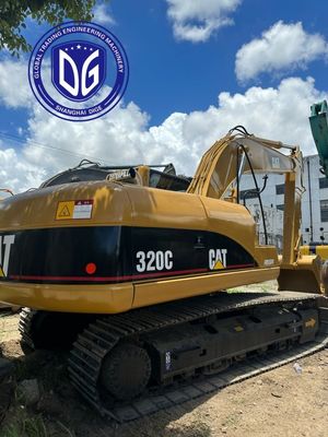 Silnik wysokiego momentu obrotowego 320C używany grabarz Caterpillar 20t z dobrym systemem hydraulicznym
