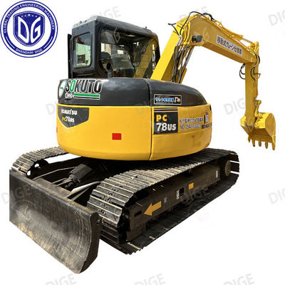 Komatsu PC78US 7,8-tonowa mała użytkowana koparka o dużej prędkości kopania