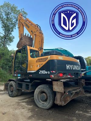 Super wytrzymały R210w-9 21t używany grabarz Hyundai z wydajnym działaniem