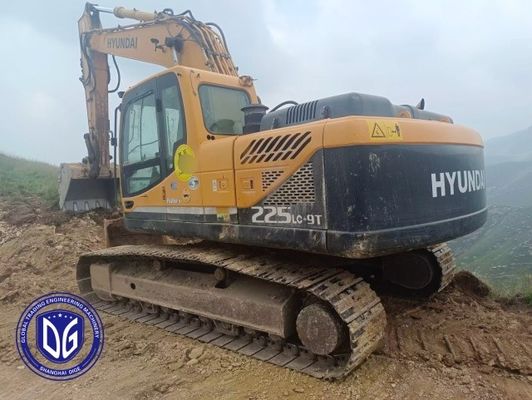 Używany oryginalny Hyundai 225 22,5Ton Excavator Crawler Średni Excavator, Zwiększona stabilność