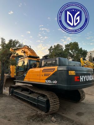 R520LC-9Vs używany Hyundai Hydraulic Excavator z wydajnym systemem wentylatora chłodzącego