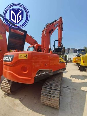 Kompaktny projekt DX140 używany grabarz Doosan ekonomiczny, automatyczne sterowanie