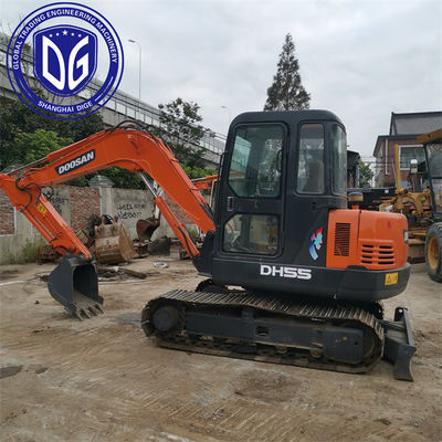 DH55 Mini używany grabarz Doosan używany hydrauliczny crawler