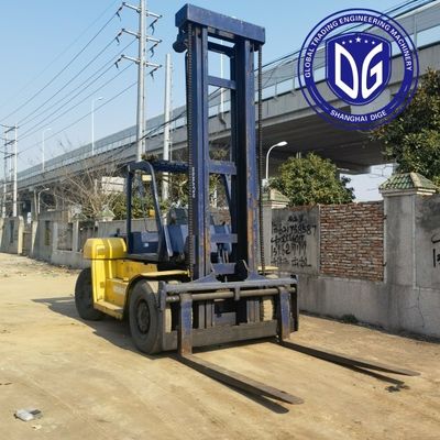 10t FD100 używany wózek widłowy Komatsu z silną maszyną hydrauliczną
