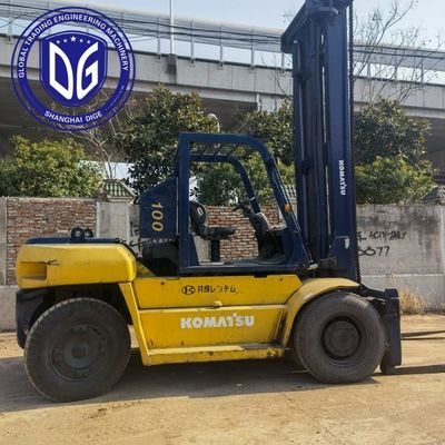 10t FD100 używany wózek widłowy Komatsu z silną maszyną hydrauliczną