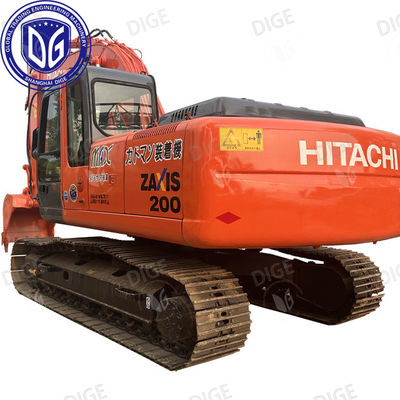 ZX200 ZX200-6 20 Ton używany Hitachi Excavator 97% Nowy