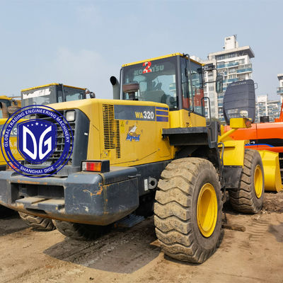 Przódkowy ładowarka używana Ładowarka Komatsu WA320-5 oryginalna Oszczędność pracy ograniczony zapas