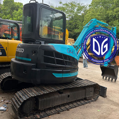 Używany SK55 Kobelco Mini Crawler Hydraulic Excavator,5.5 tony, 90% nowe, gotowe do sprzedaży.