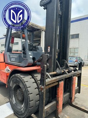 8t 8FDA80 Toyota używany wózek widłowy mocny używany wózek widłowy hydrauliczna maszyna