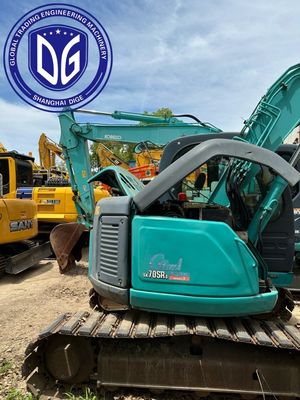 Sk75SR manewrujący używany Kobelco 7.5 Ton Excavator wszechstronny do budowy