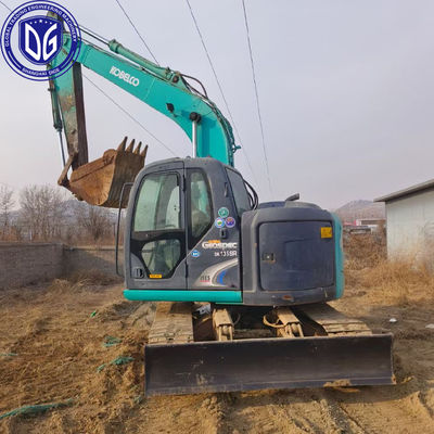 Używany Kobelco SK135 13,5Ton Excavator Crawler W oryginalnym stanie Przetwarzanie ciężkiego ładunku