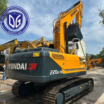 Używany Hyundai 220LC-9S grabarz z silnikiem Cummins gotowy do wysłania do Omanu