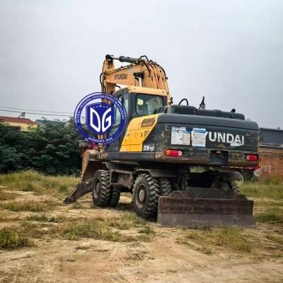 Wielka Brytania Używany Hyundai 210W-9VS Ekskawator na kółkach na sprzedaż Gorąca sprzedaż 21Ton Ekskawator