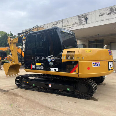 Używana koparka Caterpillar 307D 7t w magazynie w niskiej cenie, wytrzymała, trwała, paliwooszczędna, mocna koparka na sprzedaż