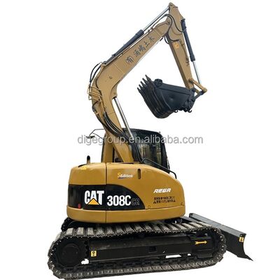 Używany grabarz Caterpillar 308C 8t na stokach z taną ceną Gorąca sprzedaż w dobrym stanie używany mocny grabarz na sprzedaż