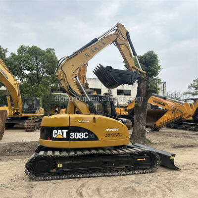 Używany grabarz Caterpillar 308C 8t na stokach z taną ceną Gorąca sprzedaż w dobrym stanie używany mocny grabarz na sprzedaż